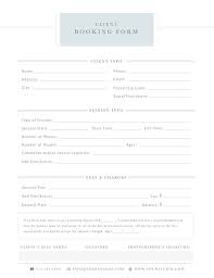 Client Booking Form Business Forms For Photographers Etsy Clients Booking Photoshop Tutorial