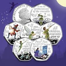 Part Of Each Coin Sold Will Go To Charity Peter Pan And Tinkerbell Coins Coin Design