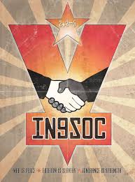 Ingsoc War Is Peace Freedom Is Slavery Ignorance Is Strength 1984 Melinda And Bill Gates Dystopian Ethos Of Propaganda Propaganda Art Ingsoc Poster
