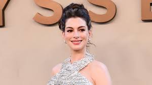 Anne Hathaway stuns in Prada at The Odyssey premier