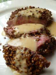 Steak Au Poivre And Brandy Cream Sauce Food Recipes Beef Recipes