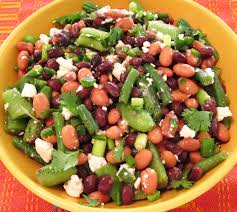 Grate the garlic on a rasp over a large bowl. Mexican Three Bean Salad In The Kitchen With Kath