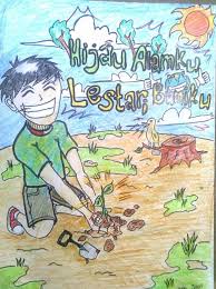 Contoh Poster Lingkungan Hidup Yang Mudah Digambar Blog Pendidikan