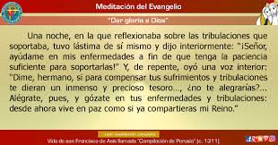 Meditacion Del Evangelio Dar Gloria A Dios Evangelio Dios Meditacion