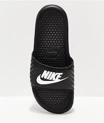 From the best nike running shoes to the coolest nike slides, find all the hottest styles right here at famous footwear. Nike Benassi Black White Slide Sandals Zumiez