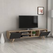 Minar Dore Tv Unitesi Tv Sehpasi Ciragan Siyah