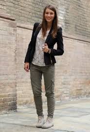 Feminine Ways To Wear Cargo Pants Glam Radar Desert Boots Women Outfit Desert Boots Outfit Desert Boots Women
