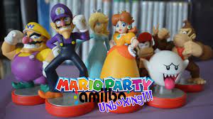 Mario sports superstars amiibo card (horse racing) scans concept artwork. Wave 2 Mario Party Amiibo Wario Waluigi Daisy Rosalina Boo Diddy Kong Donkey Kong Youtube
