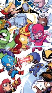 Marvel characters are popular baby names now. Cartoon Cute Chibi Marvel Characters Novocom Top