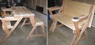 How To Make A Compact Folding Picnic Table Buildeazy Folding Picnic Table Folding Picnic Table Bench Diy Picnic Table