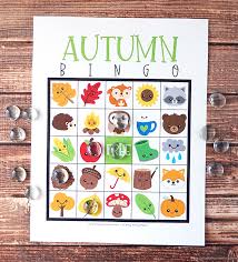 Free printable animal bingo cards for toddlers and preschoolers. Free Printable Autumn Bingo Artsy Fartsy Mama