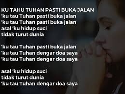 Temukan lagu terbaru favoritmu hanya di lagu 123 stafaband download mp3 lirik lagu sudah kurahu gratis, ada 20 daftar lagu lirik lagu sudah kurahu yang bisa anda download. Ku Tahu Tuhan Pasti Buka Jalan Lirik Lagu Kristen