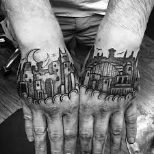The clenched fist is a tattoo for the rebel in all of us. 90 Building Tattoos For Men Architecture Ink Design Ideas