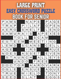 New puzzles are added each month. Large Print Easy Crossword Puzzle Book For Senior Crossword Puzzle Book For Adults Medium Level Crosswords Puzzles Easy To Read Crossword Puzzles With Teen By Beth Lopez