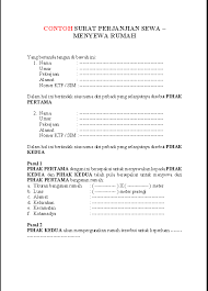 Http Contoh Surat Id Blogspot Com 2014 11 Contoh Surat Perjanjian Sewa Html Surat