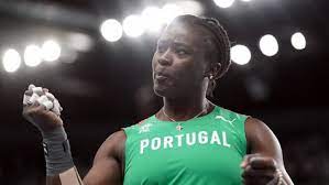 Auriol dongmo, camaronesa e portuguesa. Auriol Dongmo Sagra Se Campea Europeia De Pista Coberta No Lancamento Do Peso Atletismo Jornal Record
