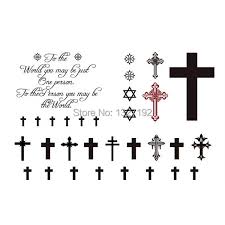 Cross tattoos are a good choice for women who want to get a tattoo. 2014 New Temporary Cross Tattoo Paste Jesus Waterproof Stickers Tatto English Words Stick Last 3 Days Free Shipping Sticker Christmas Stickers Stonesstickers Forever Aliexpress
