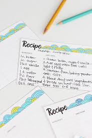Diy Printable Coloring Recipe Card Diy Recipe Cards Recipe Cards Printable Recipe Cards