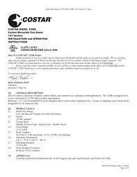 Inhalation of canned co or contact with the spray is not dangerous, if used as directed.3 x research source it contains co gas at a concentration that is not. Costar Model 12sir Carbon Monoxide Gas Alarm 12v System