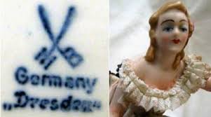 Dresden figurines, not always as valuable as they look. Unknown Dresden Hallmark Antique China And Fine China Collectibles Query