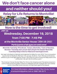 Get started today in your relay for life dashboard: Greater Montville Township Relay For Life Kick Off Meeting Tapinto
