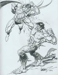 Superman Vs Hulk Hulk Artwork Superman Comic Art Superhero Art