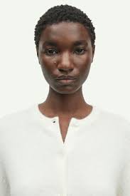 Nor Short Cardigan 7355 Clear Cream Samsoe Samsoe