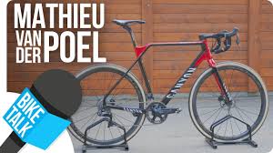Van der poel won the 2019 amstel gold race after blasting through the classics season with several top results, the spring being his big road debut. Bike Talk Mathieu Van Der Poel S New Canyon Inflite Cf Slx Shimano Youtube