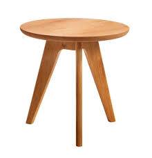 Der beistelltisch ist aus kernbuche und ist geölt! Beistelltisch Hocker Circo Eiche Massiv Rund 45 Cm Von Hasena