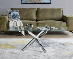 Linsy home 2 tier side table, small end table for living room. Leonardo Modern Chrome Metal And Tempered Glass Side Living Room Coffee Table Ebay