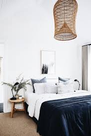 White Blue Bedroom White Wall Bedroom