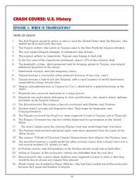 Crash Course Us History Worksheets Episodes 1 5 History Worksheets Crash Course Crash Course World History