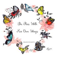 She Flies With Her Own Wings Butterfly Quote Telcoaching Butterfly Quotes Butterfly Poems Butterfly Art