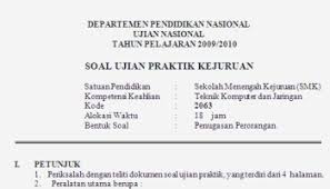 Teori kejuruan adalah ujian yang diselenggarakan khusus untuk smk, yaitu mengacu. Soal Ujian Nasional Tkj Smk 2009 2010 Soalujian Net