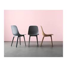 The lines come from wood fibers and reflect the material's mix of renewable wood and recycled plastic. Odger Chair Blue Ikea Ikea Chair Ikea Dining Chair Dining Room Chairs Ikea