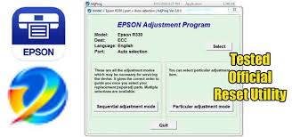 To download the needed driver, select it from the list below and click at 'download' button. Epson Stylus Photo R330 Adjustment Program Reset Utility Epson Printer Reset