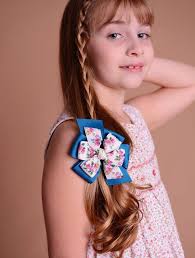 Floral Print Hair Bow Clip