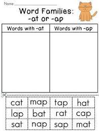 Word Families Word Sorts Reading Worksheets For The Entire Year Word Family Sort Word Families Word Family Worksheets