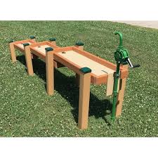 132 X 28 Plastic Rectangular Sand And Water Table With Cover Sand And Water Table Water Table Natural Playground