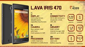 Quick Facts - Lava Iris 470