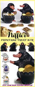Die geschichte spielt 19 jahre. Niffler Leckerli Box Zum Ausdrucken Box Niffler Printable Treat Harry Potter Thema Harry Potter Halloween Harry Potter Klassenzimmer