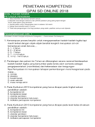 Mempraktikkan senam dasar dengan bentuk latihan. Soal Tes Pemetaan Sd Jawabanku Id