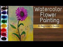 Pin By Sneha Jadhav On Youtube Videos Watercolor Flowers Paintings Flower Painting Watercolor Flowers