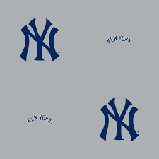 new york yankees logo pattern gray