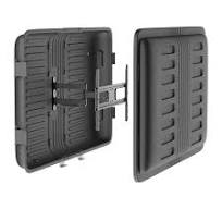 OEM ODM TV Hard Cover Outdoor Weatherproof Protection Storm Shell  Adjustable TV Mount Enclosure With Full Motion Wall Bracket