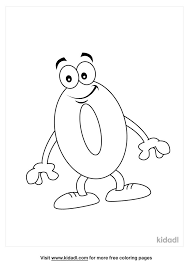 Funny free numbers coloring page to print and color : Zero Coloring Pages Free Numbers Coloring Pages Kidadl