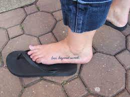 My Love Beyond Words Tattoo Words Tattoo Word Tattoos I Tattoo