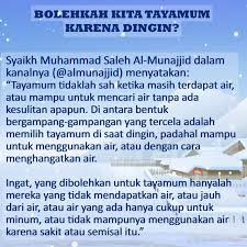 Check spelling or type a new query. Bolehkah Kita Tayamum Karena Dingin