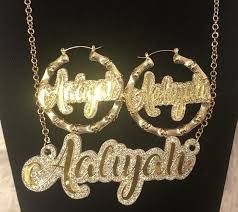 Create your own unique look with personalized earrings. 14k Gold Filled Bamboo Hoops Name Earrings Hoops With Name Etsy Name Earrings Girly Jewelry Antique Silver Jewelry