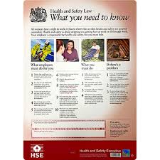 The health and safety law poster products tell workers what they and their employers need to do in simple terms. Health Safety Law Poster Health And Safety Signs Glendining